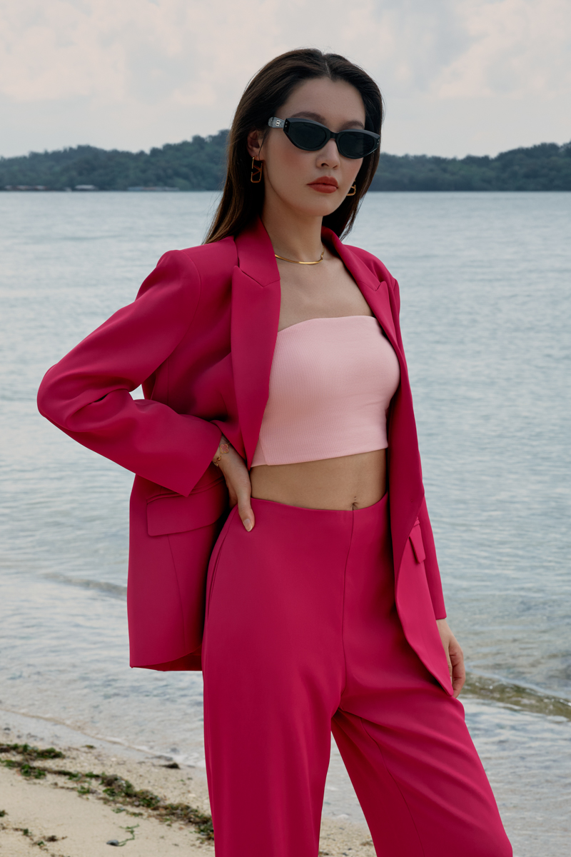 CAXS TAILORED BLAZER (HOT PINK)