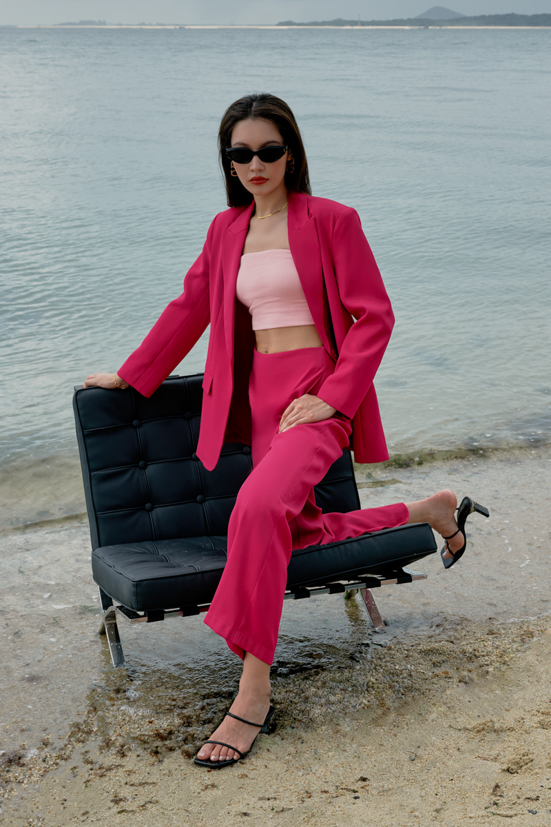 CAXS TAILORED BLAZER (HOT PINK)