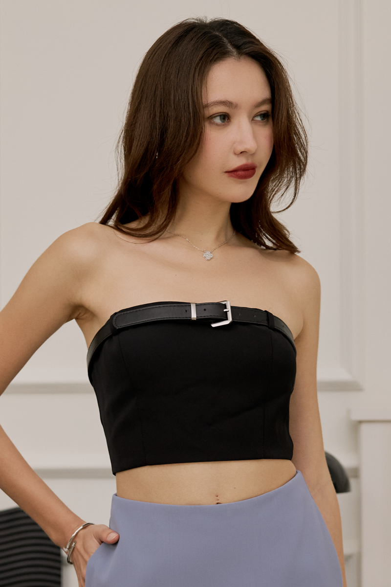 BRADSHAW BELTED TOP (BLACK) 