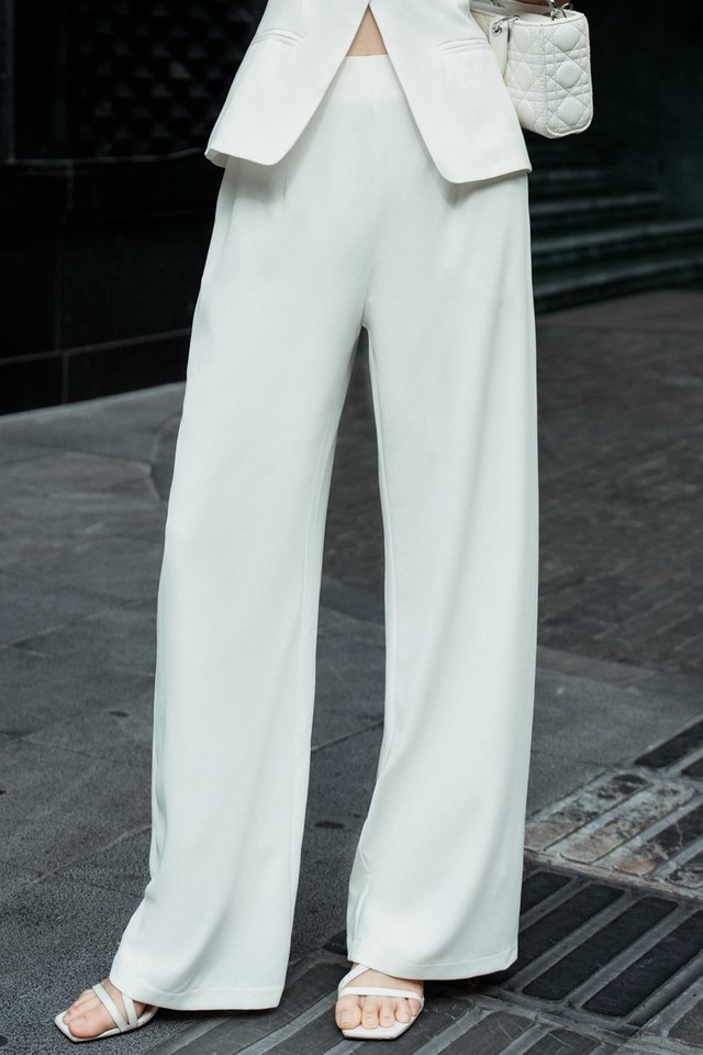 *BACKORDER* PARKER PALAZZO PANTS (WHITE)