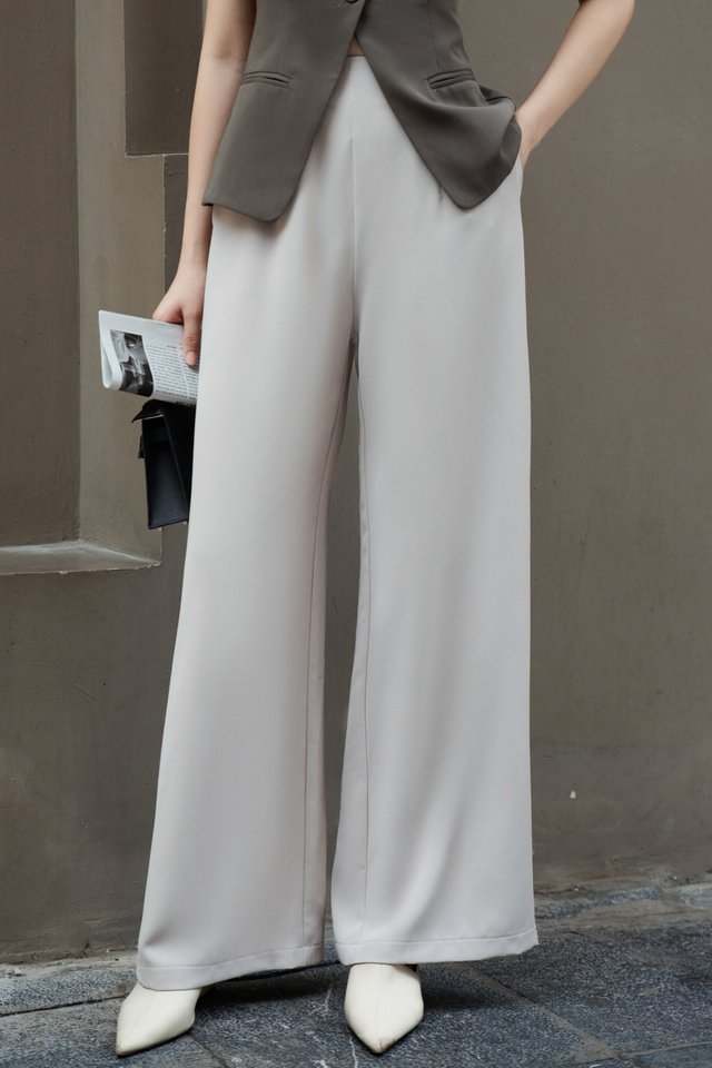 PARKER PALAZZO PANTS (CEMENT)