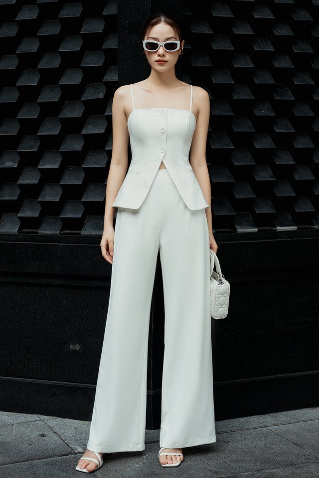 *BACKORDER* POLINA PADDED TOP (WHITE)
