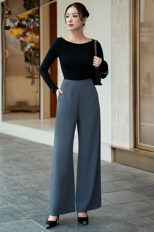 PARKER PALAZZO PANTS (GREY)