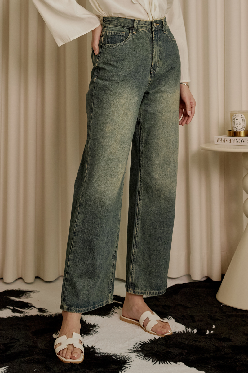 24/7 COOL STRAIGHT JEANS (VINTAGE BLUE)