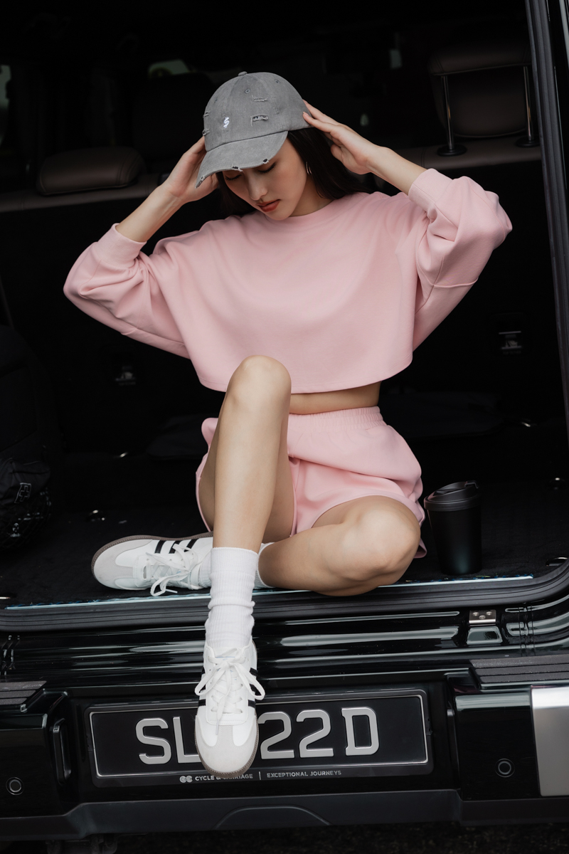 ANGEL CROPPED PULLOVER (PINK)