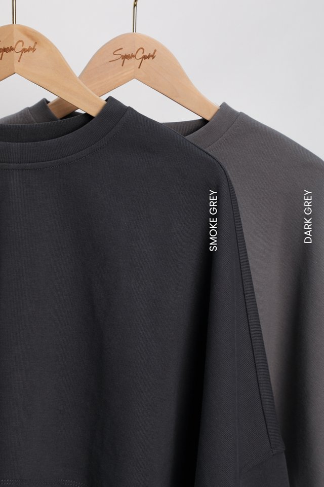 ANGEL CROPPED PULLOVER (SMOKE GREY)