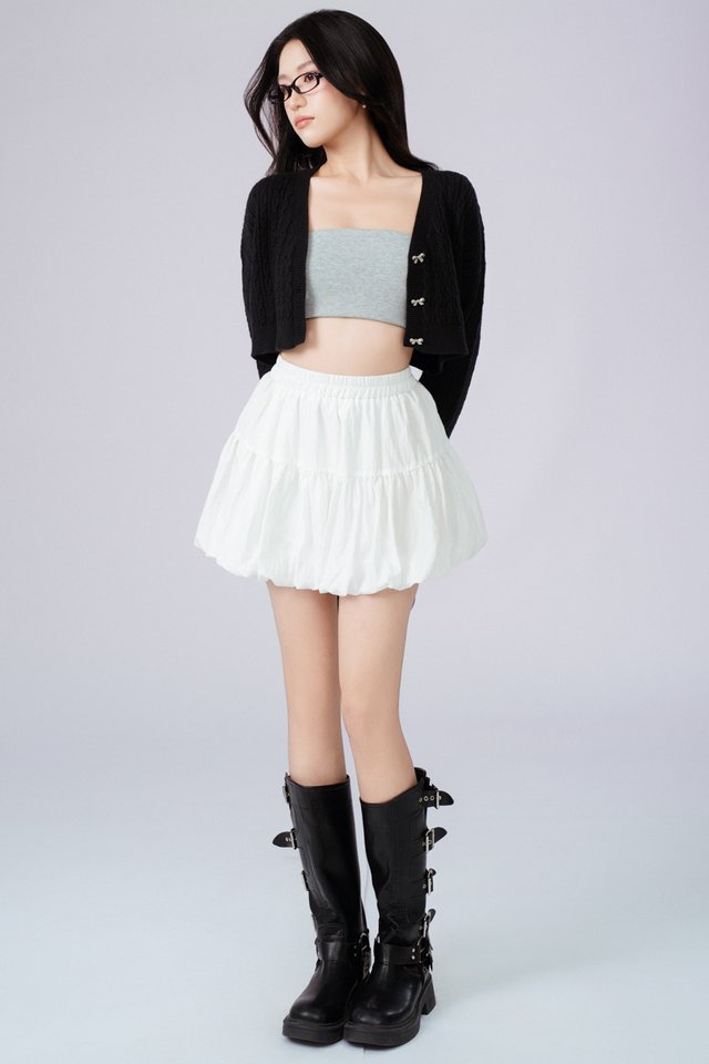 BUBBLE SKORTS (WHITE)