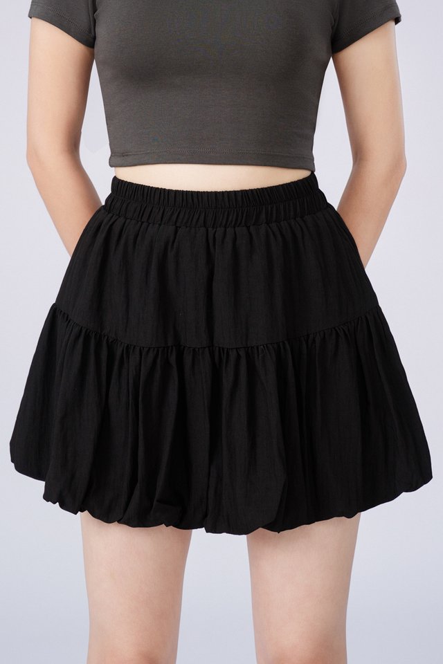 *BACKORDER* BUBBLE SKORTS (BLACK)