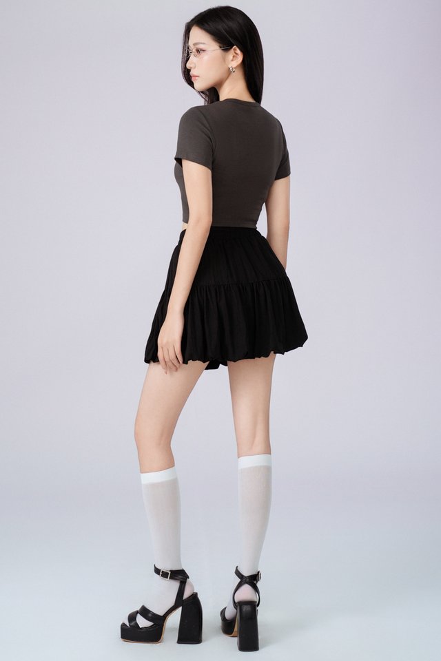 *BACKORDER* BUBBLE SKORTS (BLACK)