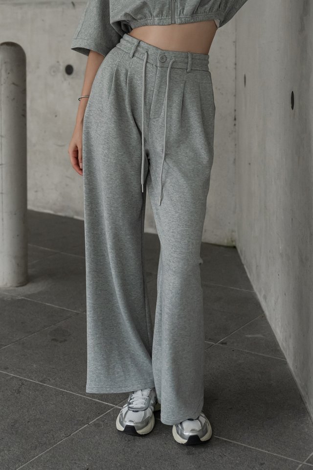 XYZ DRAWSTRING PANTS (HEATHER GREY)