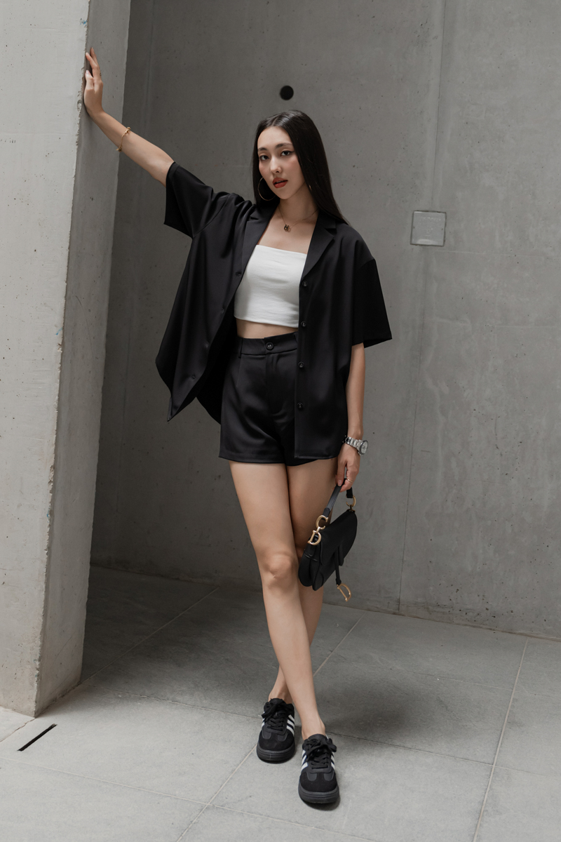 BOWEN BLAZER BLOUSE (BLACK)