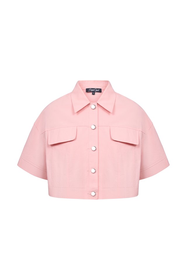 DAVIS DOUBLE POCKET JACKET (LIGHT PINK)