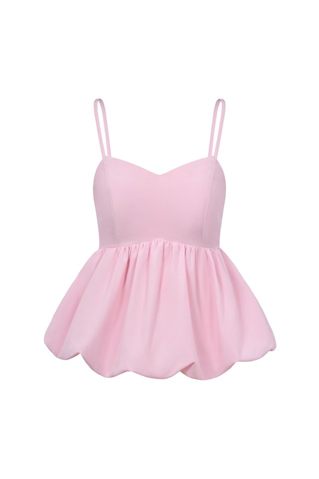 BESS BUBBLE PADDED TOP (LIGHT PINK)