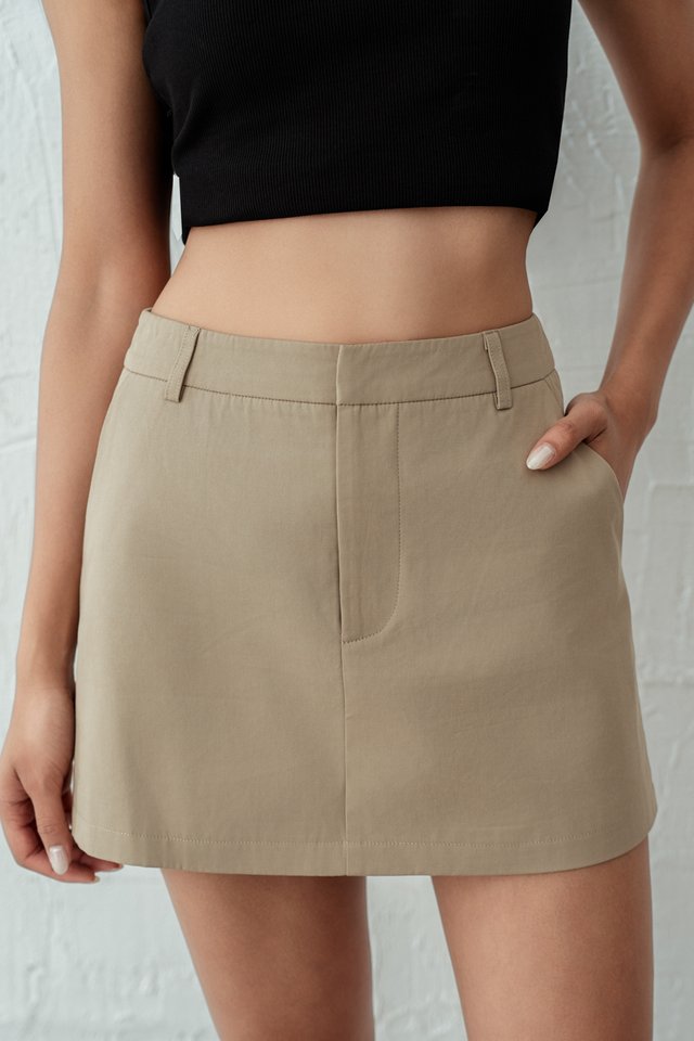 FOREVER SKORTS (KHAKI)