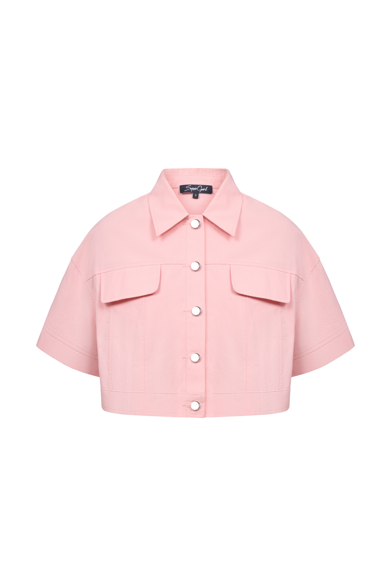 DAVIS DOUBLE POCKET JACKET (LIGHT PINK)