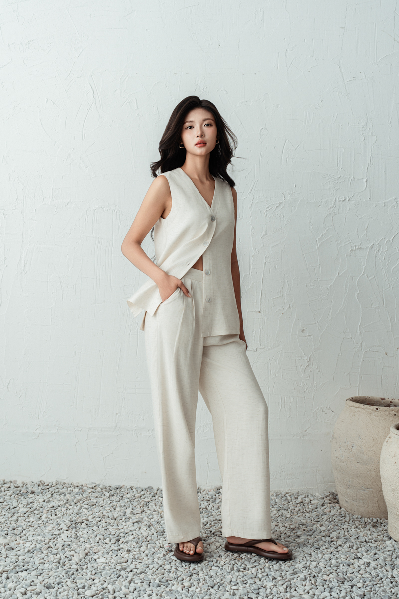 LAYNA LINEN PANTS (NATURAL)