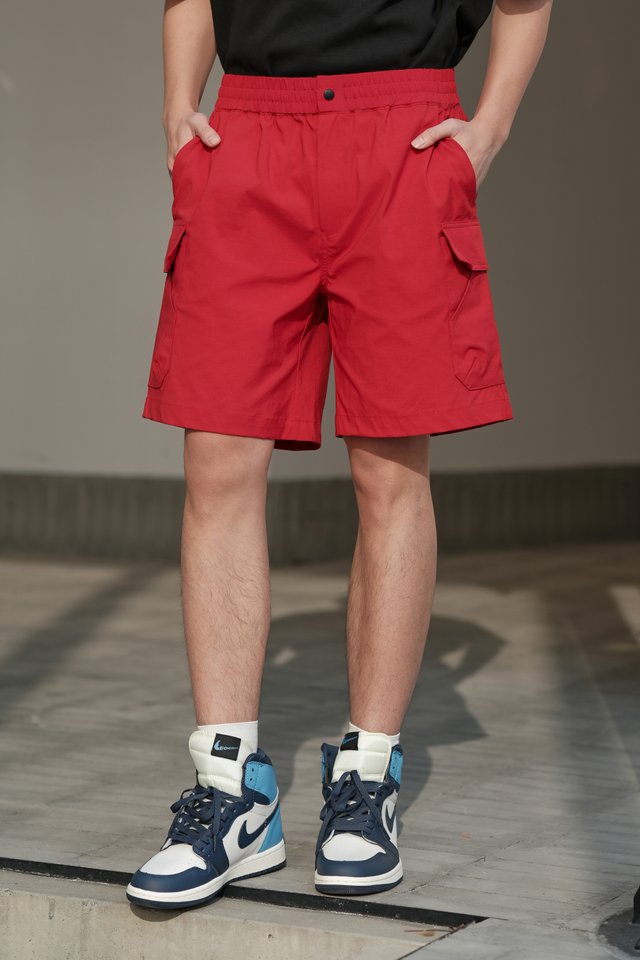 FLEX 7" CARGO SHORTS (RED)