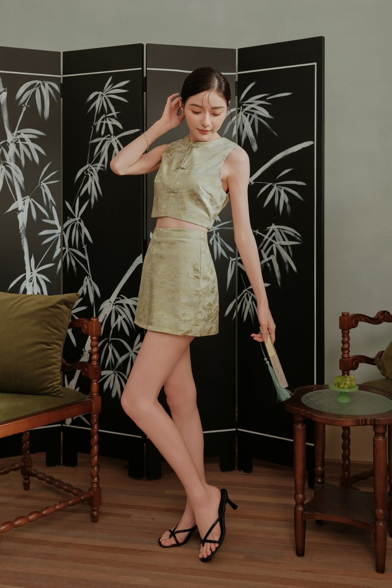 DAO XIANG QIPAO SKORTS (GREEN)