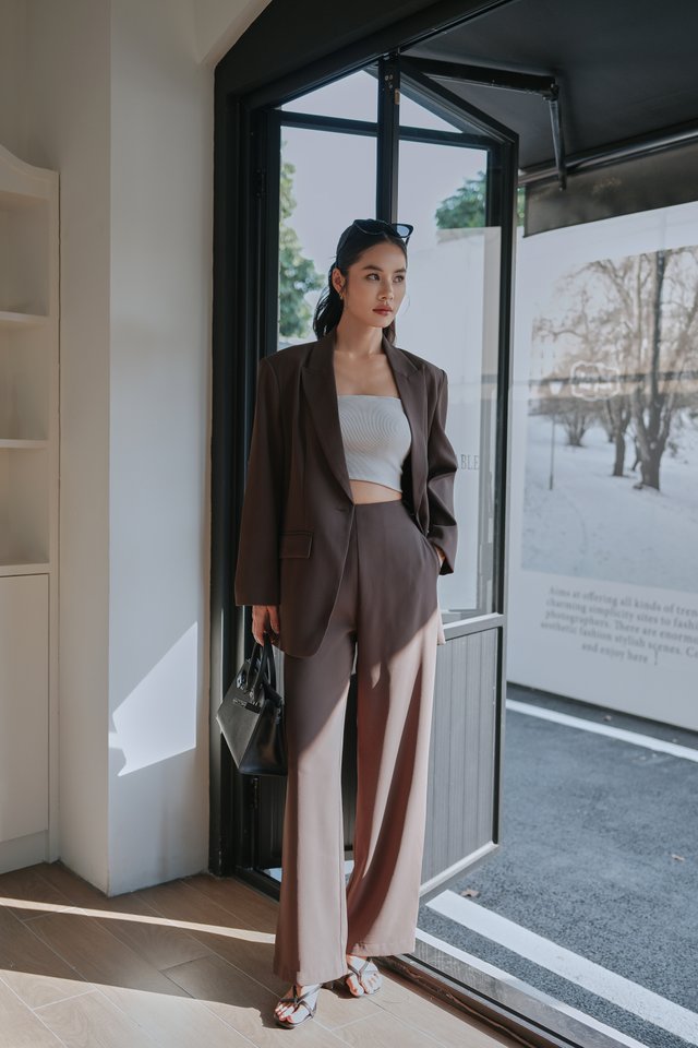 CAXS TAILORED PANTS (BLACK FOX)