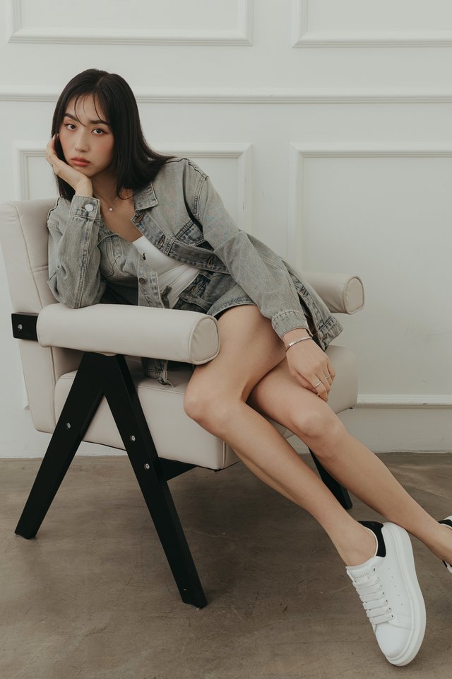 *BACKORDER* DAVID DENIM BOYFRIEND JACKET (VINTAGE WASH)