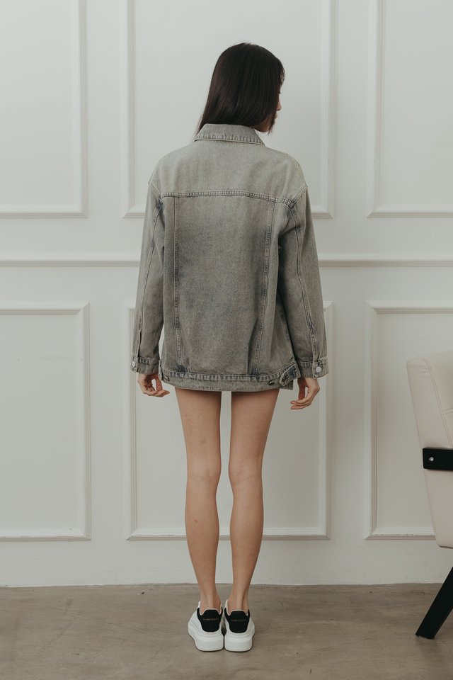 *BACKORDER* DAVID DENIM BOYFRIEND JACKET (VINTAGE WASH)