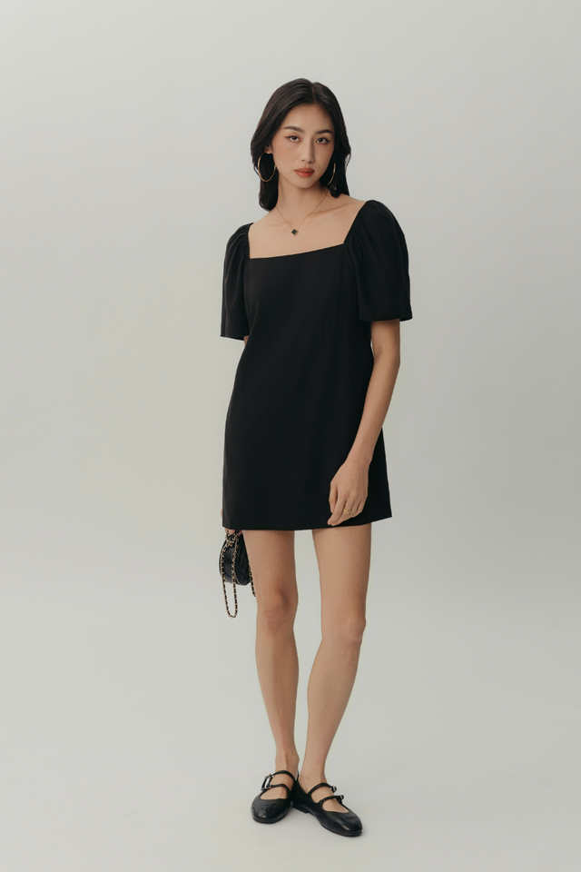 UNO U-BACK DRESS (BLACK)