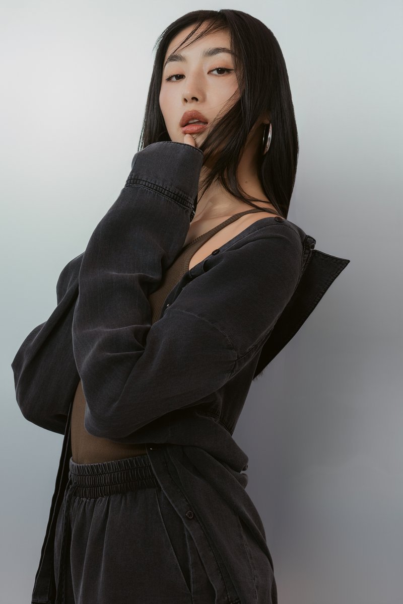 DALE DENIM SHIRT (BLACK)