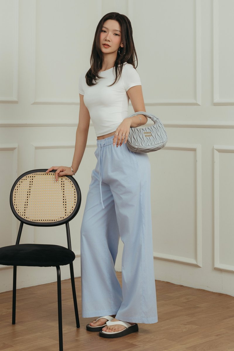 PALMER PINSTRIPE PANTS (BLUE)