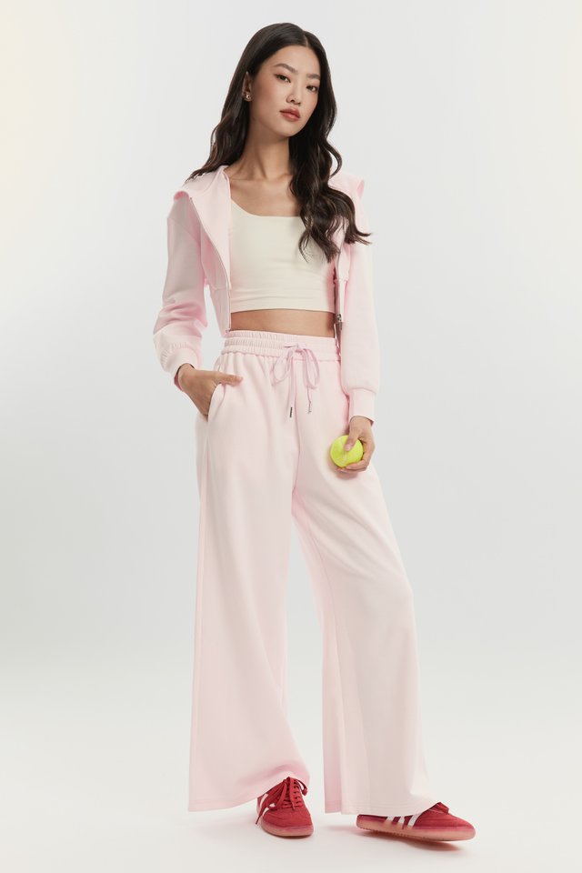 *BACKORDER* PANDRA PLEATED JACKET (LIGHT PINK)