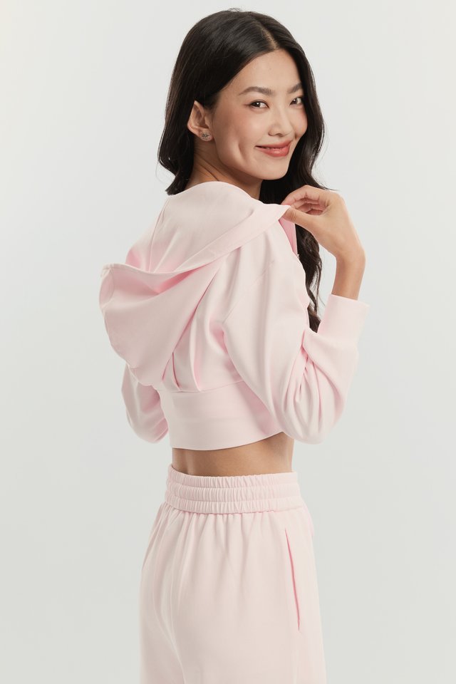 *BACKORDER* PANDRA PLEATED JACKET (LIGHT PINK)
