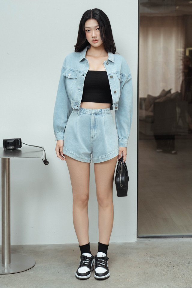 CHARLIE DENIM SHORTS (LIGHT BLUE)