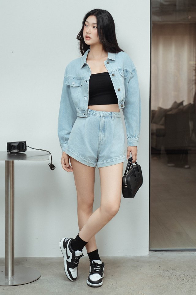 CHARLIE DENIM SHORTS (LIGHT BLUE)