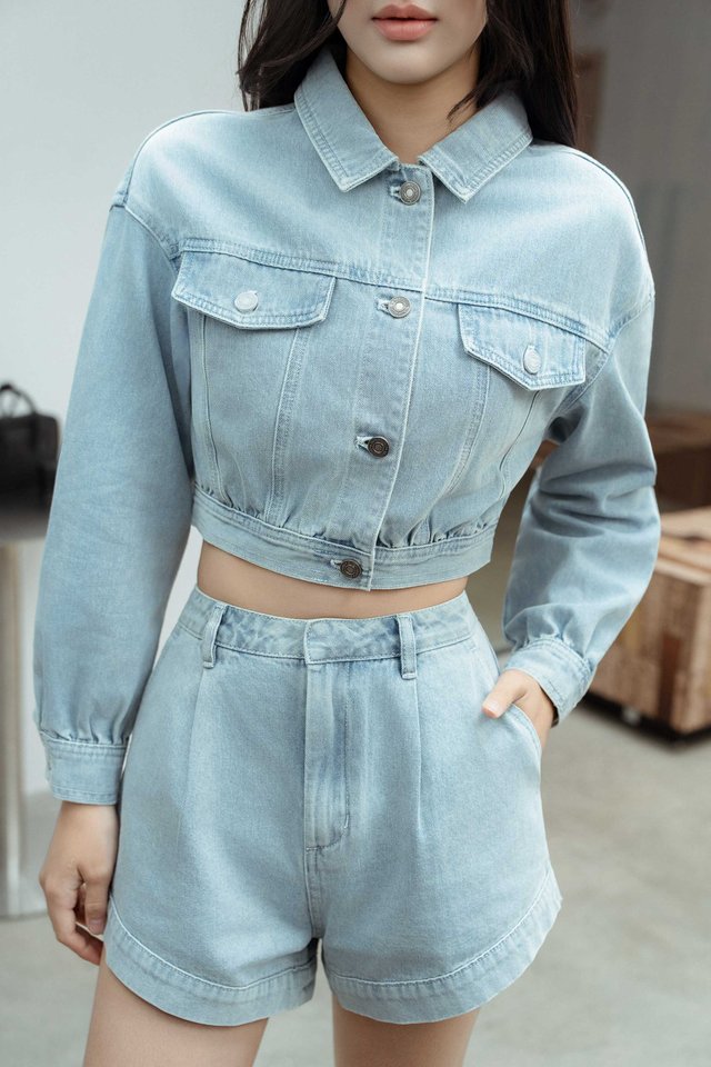 CHARLIE DENIM SHORTS (LIGHT BLUE)