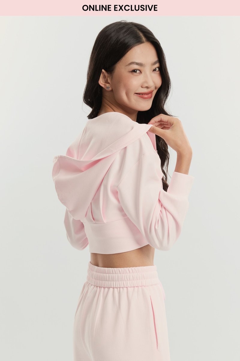 PANDRA PLEATED JACKET (LIGHT PINK)