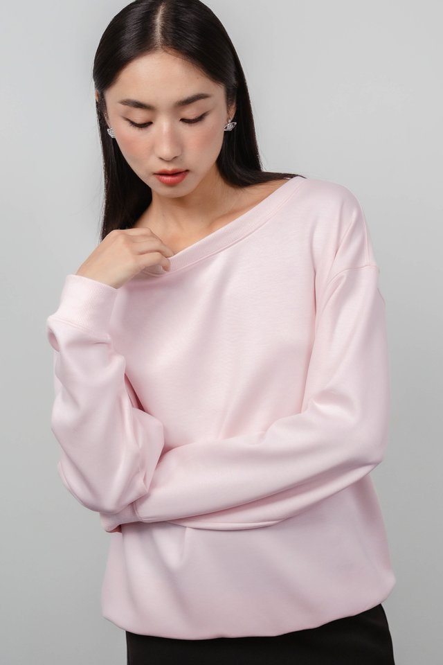 SAB SLOUCHY OVERSIZED PULLOVER (PINK)
