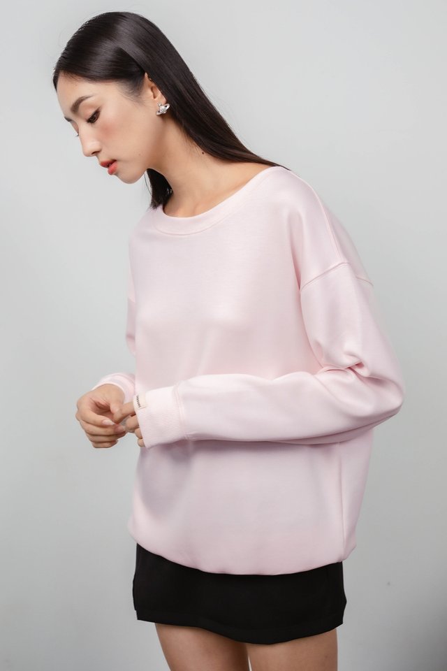SAB SLOUCHY OVERSIZED PULLOVER (PINK)