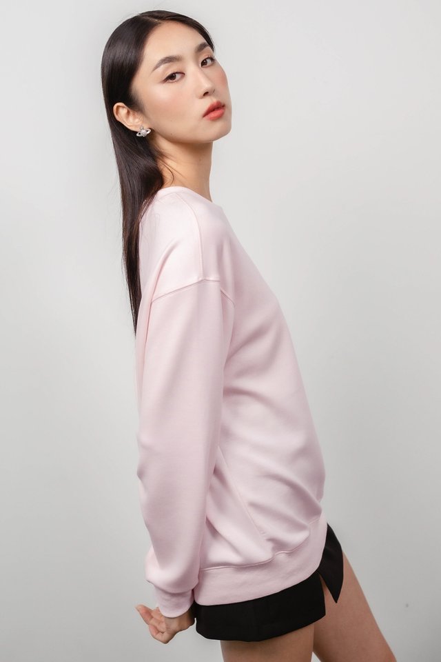 SAB SLOUCHY OVERSIZED PULLOVER (PINK)