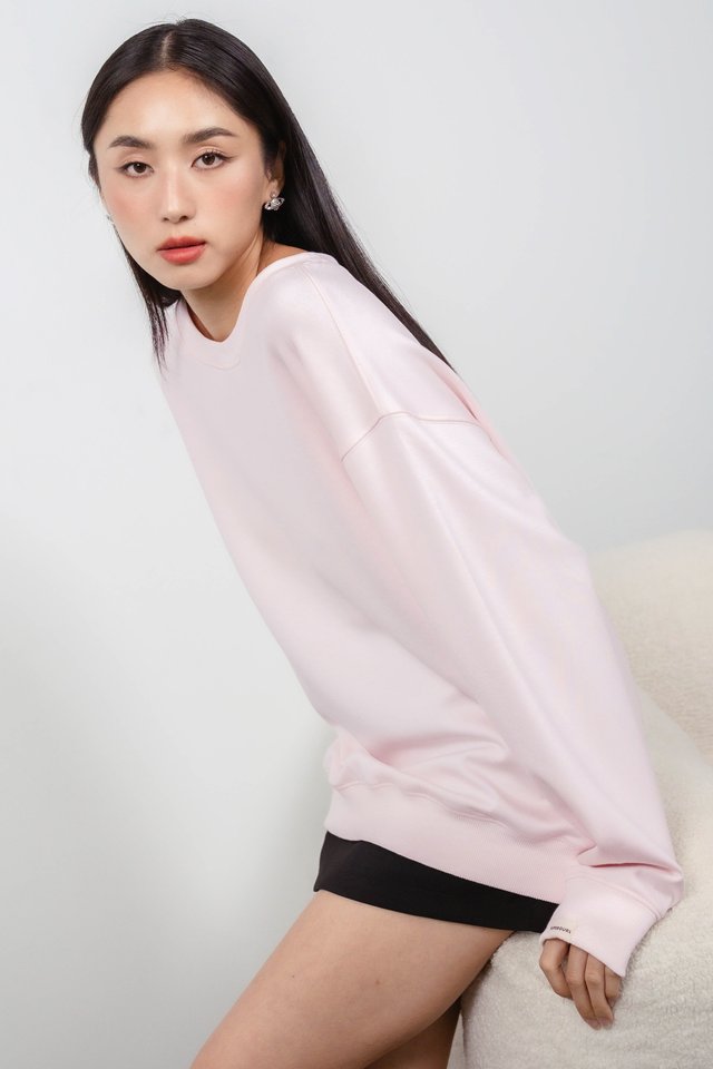 SAB SLOUCHY OVERSIZED PULLOVER (PINK)