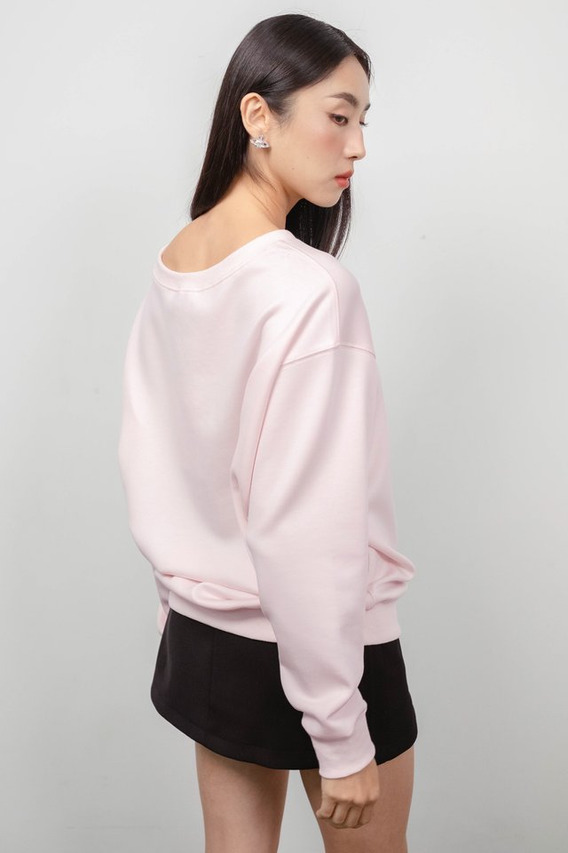 SAB SLOUCHY OVERSIZED PULLOVER (PINK)