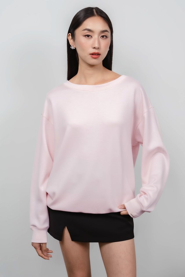 SAB SLOUCHY OVERSIZED PULLOVER (PINK)