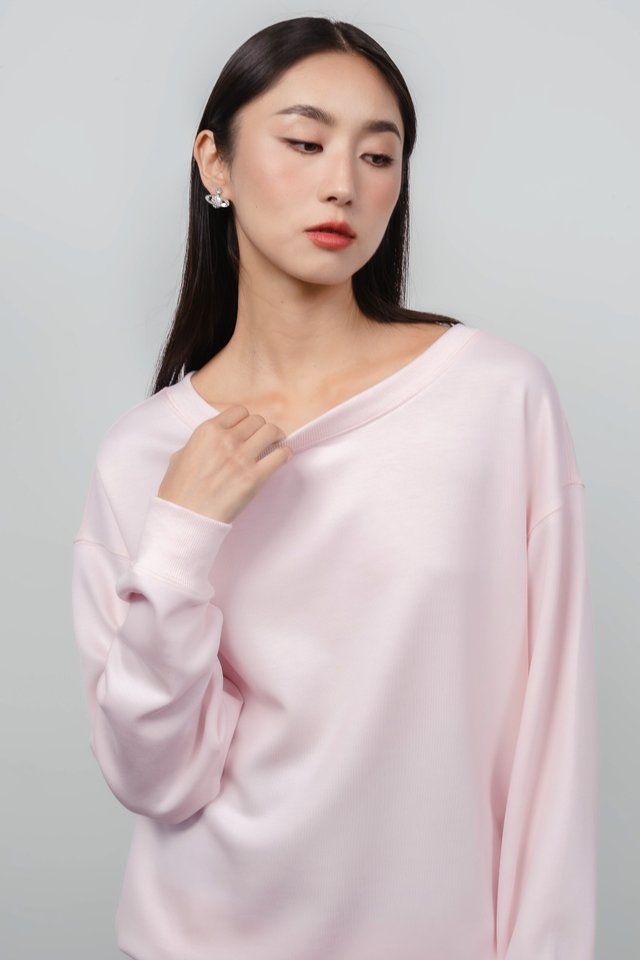 SAB SLOUCHY OVERSIZED PULLOVER (PINK)