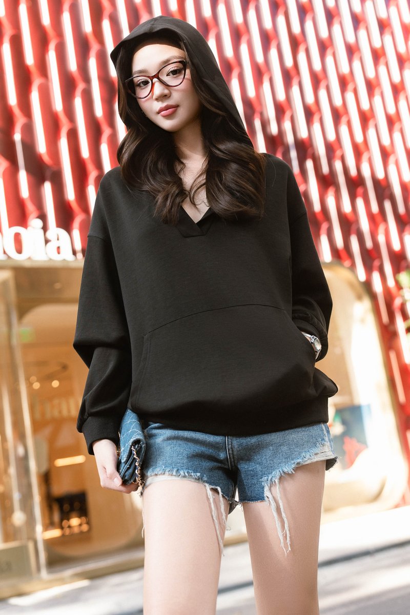 HANSEL HOODIE PULLOVER (BLACK)