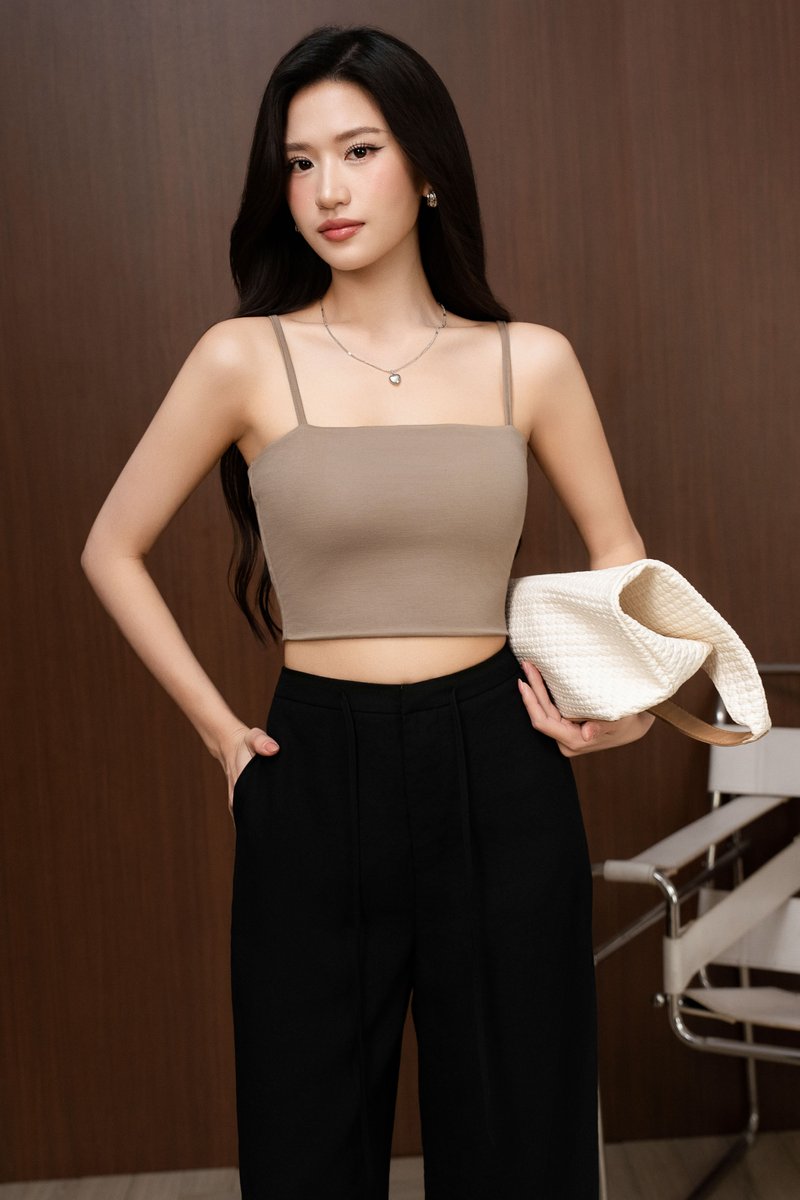 STUSSY V2 STRAIGHT CUT PADDED TOP (ETOUPE)