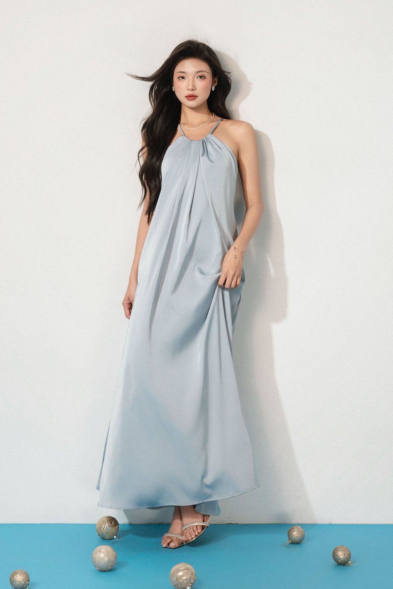 HELLY HALTER PADDED MAXI (DREAMY BLUE)