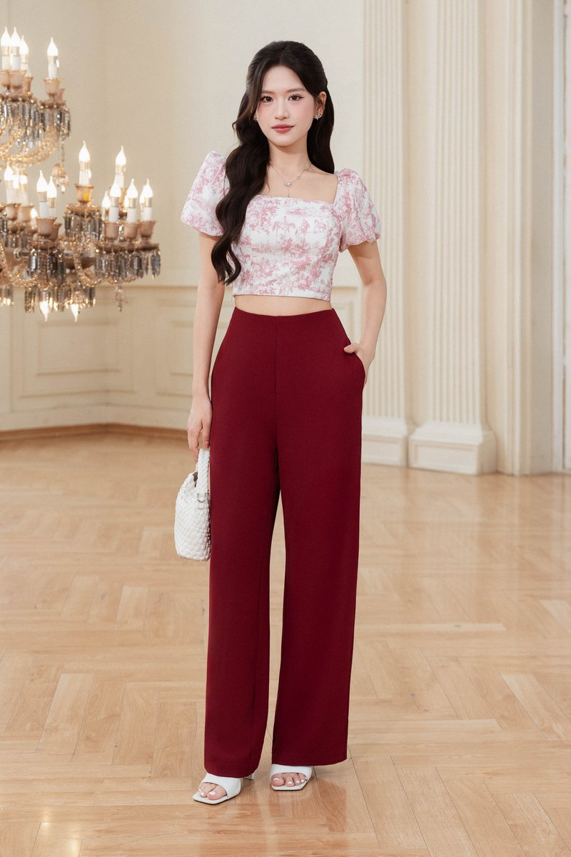 VIOR PUFFY PADDED TOP (PINK)