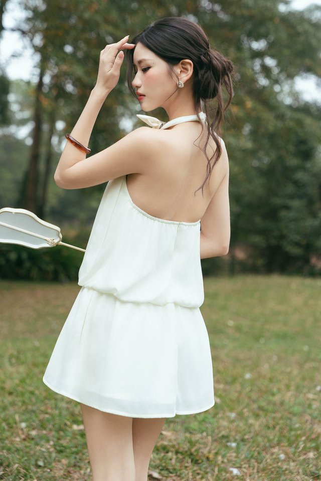 DREAMI DROP WAIST DRESS (IVORY)