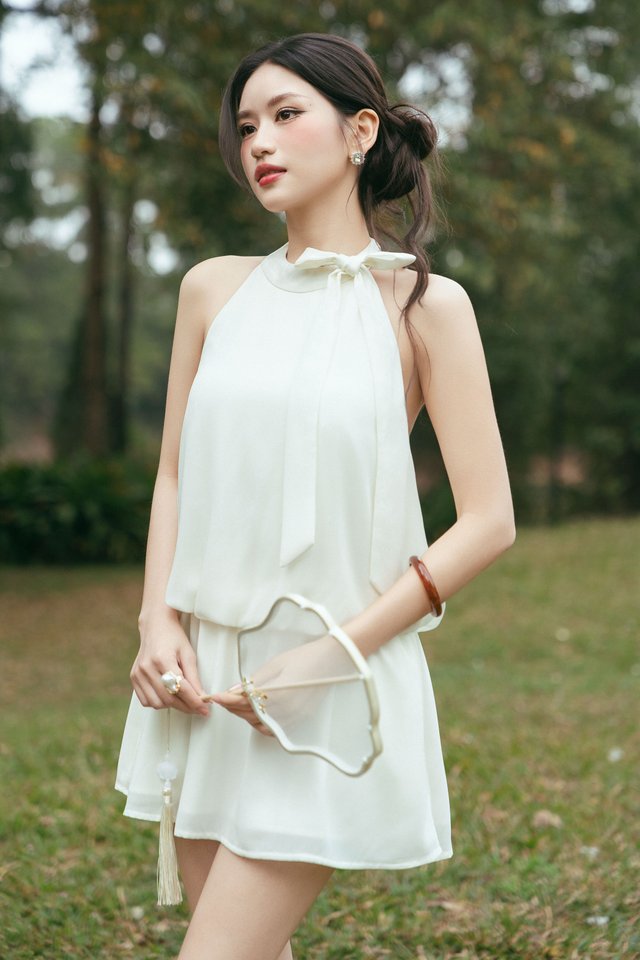 DREAMI DROP WAIST DRESS (IVORY)