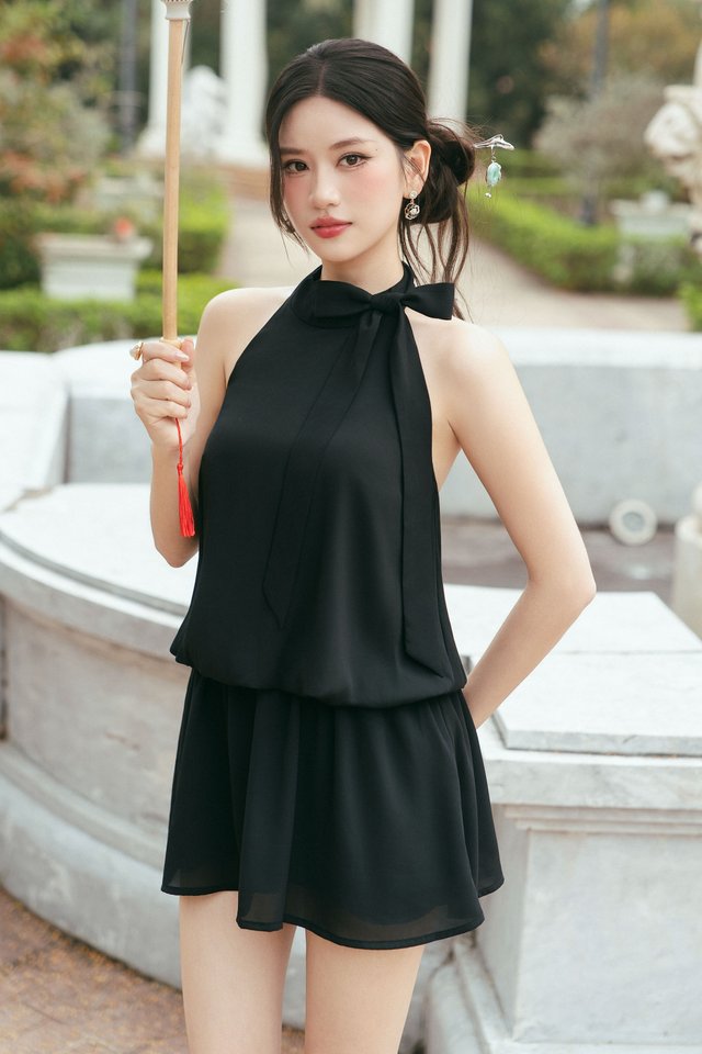 DREAMI DROP WAIST DRESS (BLACK)