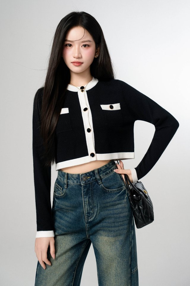*BACKORDER* JENNIE CARDIGAN (BLACK)