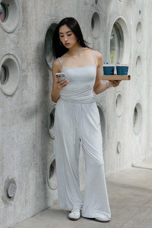 *BACKORDER* CASEY CAMI PADDED TOP (HEATHER GREY)